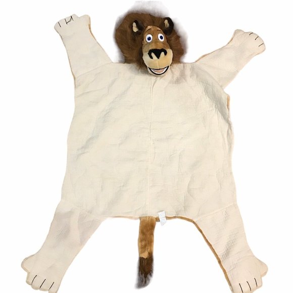 Madagascar Alex the Lion Large 50" Rug Plush Stuffed Animal Floor Toy 2005 - Picture 6 of 11